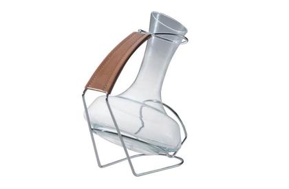 Imagem de Decanter de Vinho 900ml com Suporte Cromado Decantador Forma