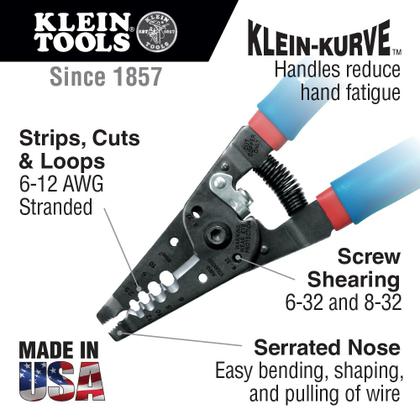 Imagem de Decapador e cortador de fios Klein Tools Klein-Kurve 11053