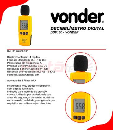 Imagem de Decibelímetro Digital Ddv130 38.70.030.130 Vonder