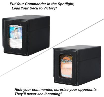 Deck Box Vensus MTG Commander com bandeja de dados 160, manga