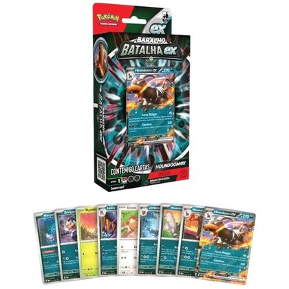 Imagem de Deck De Batalha Pokémon Tcg Houndoom Ex Pronto Para Jogar