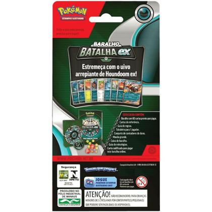 Imagem de Deck De Batalha Pokémon Tcg Houndoom Ex Pronto Para Jogar