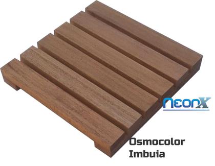 Imagem de Deck De Madeira Modular 30x30 Cm Réguas 4 cm Com Pintura Neonx