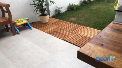Imagem de Deck De Madeira Modular 40x40 cm Neonx Com Pintura