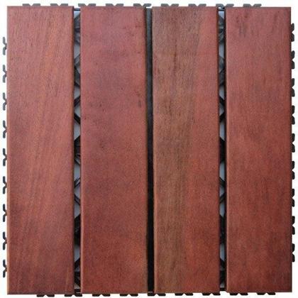 Imagem de Deck em Placa de Madeira Modular Base Plástica 30x30cm Madersilva