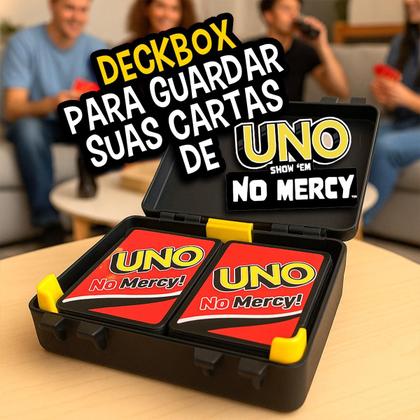 Imagem de Deckbox Caixinha Orcanizadora Para Cartas Uno No Mercy Jogos