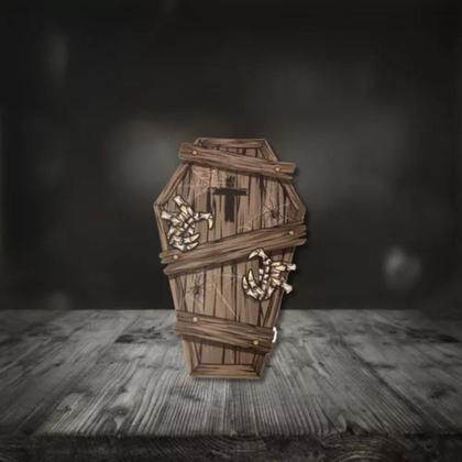 Imagem de Decoração Assustadora De Caixão Para O Halloween E Bruxas