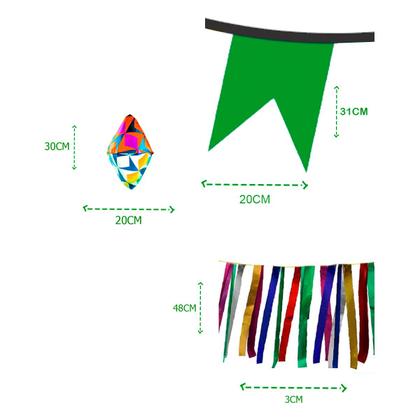 Imagem de Decoração Completa para Festa Junina 10M Bandeirinhas e Fitas