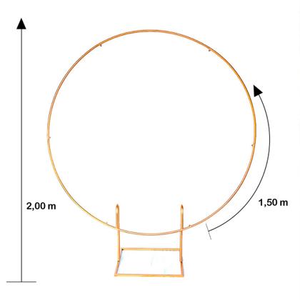 Imagem de Decoração de Festa Arco para Painel Redondo de Festa