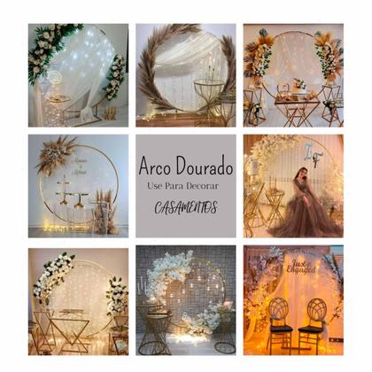 Imagem de Decoração de Festa Arco para Painel Redondo de Festa