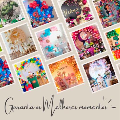 Imagem de Decoração de Festa Arco para Painel Redondo de Festa