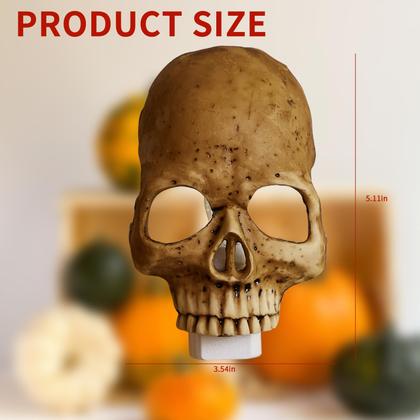 Imagem de Decoração de festa de Halloween Night Light Garnje Human Skull 2025