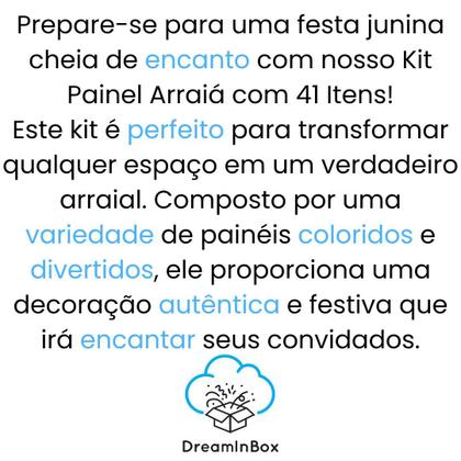 Imagem de decoração de festa junina kit 41 itens soa joao