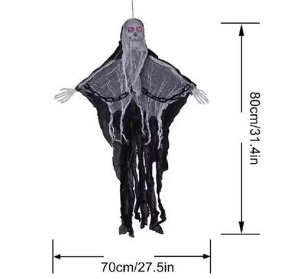 Imagem de Decoração De Halloween Assustador Caveira Com Led Enfeite De Porta