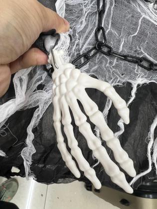 Imagem de Decoração De Halloween Assustador Caveira Com Led Enfeite De Porta