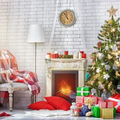 Imagem de Decoração de Natal, flocos de neve de plástico, 100 unidades