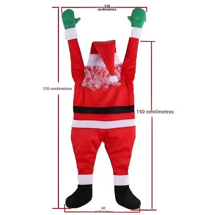 Imagem de Decoração De Papai Noel Iluminado Para Pendurar Em Ambientes Internos E Externos, Para Prateleiras,