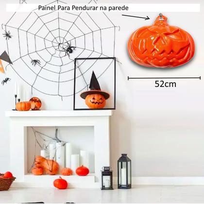 Imagem de Decoração dia Bruxas Painel de Parede Grande 52cm Abóbora