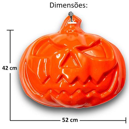 Imagem de Decoração dia Bruxas Painel de Parede Grande 52cm Abóbora