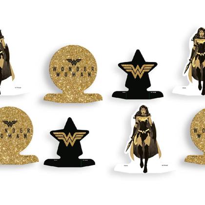 Imagem de Decoração Display de mesa MULHER MARAVILHA LUXO 8 Un festa