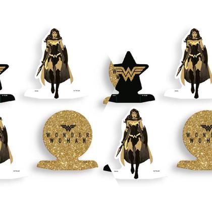 Imagem de Decoração Display de mesa MULHER MARAVILHA LUXO 8 Un festa