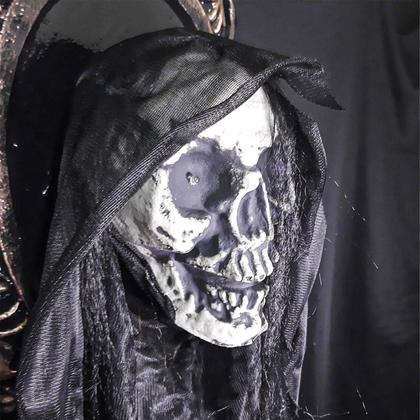 Imagem de Decoração Espelho Caveira Sombria Halloween com Movimento