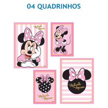 Imagem de Decoração Festa Aniversário Infantil pra Menina Minnie Rosa Com 40 Enfeites