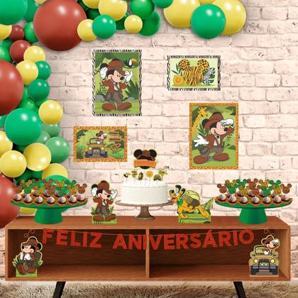 Imagem de Decoração Festa Infantil Mickey Safari Kit Exclusivo 