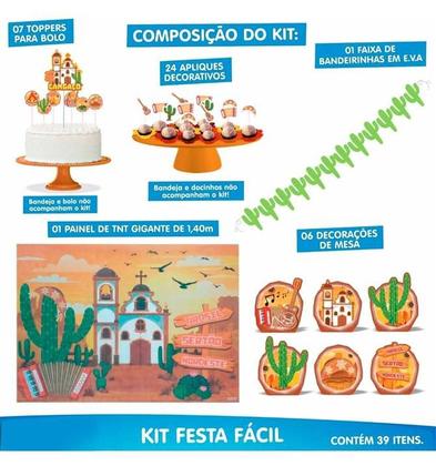 Imagem de Decoração Festa Junina Cangaço Festa Aniversario Fácil 39 Peças