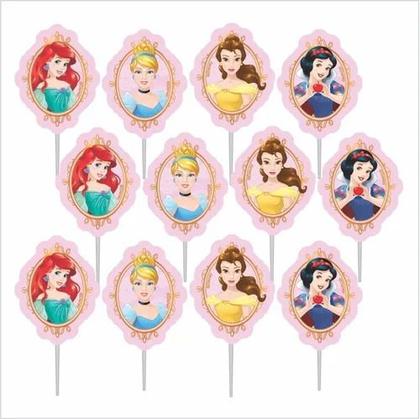 Imagem de Decoração Festa Princesas Disney Kit COMPLETO em EVA 39pçs