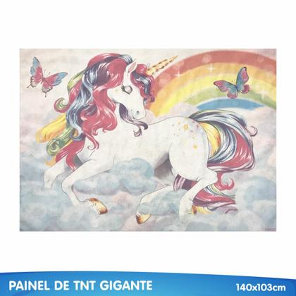 Imagem de Decoração festa Unicórnio Painel TNT GIGANTE 1,40m aniversá