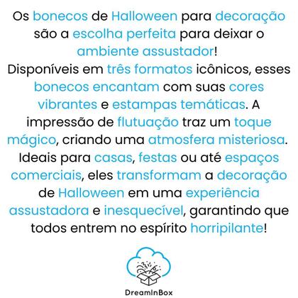 Imagem de Decoração halloween bonecos bruxa fantasma abóbora enfeite de mesa