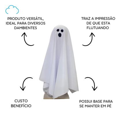 Imagem de Decoração halloween bonecos bruxa fantasma abóbora enfeite de mesa