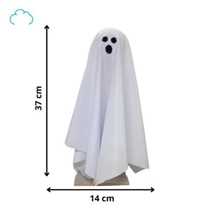 Imagem de Decoração halloween bonecos bruxa fantasma abóbora enfeite de mesa