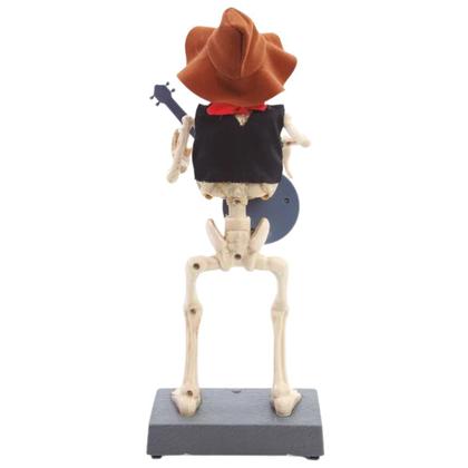 Imagem de Decoração Halloween Caveira Com Banjo Mexicano Com Som E Movimento
