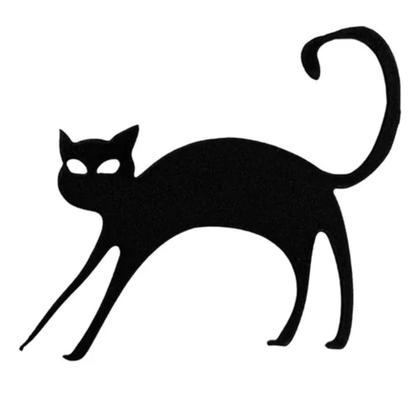 Imagem de Decoração Halloween Eva 5 Unidades Gato Preto 10cm Pet