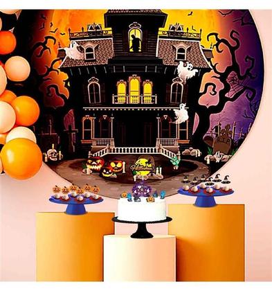 Imagem de Decoração Halloween Toppers Docinho Já com Palitos Chapéu de Bruxa ou Abobora