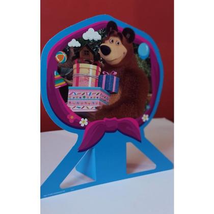 Imagem de Decoração Masha e o Urso Display de mesa  - 6 Unidades