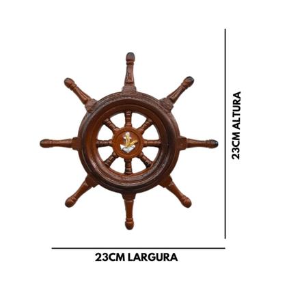 Imagem de Decoração Parede Em Resina Timão Âncora E Farol Mar Praia