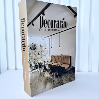 Imagem de Decoração sala quarto livro caixa fake decoração harmonia