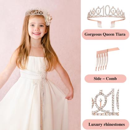 Imagem de Decorações de aniversário jenlion Rose Gold 10º aniversário