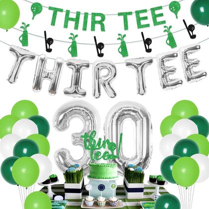 Imagem de Decorações de aniversário kreat4joy Golf 30th Thir-Tee Party Men
