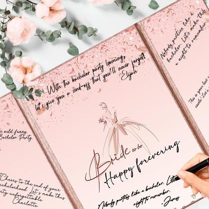 Imagem de Decorações de chá de panela Crenics Rose Gold Bride to Be