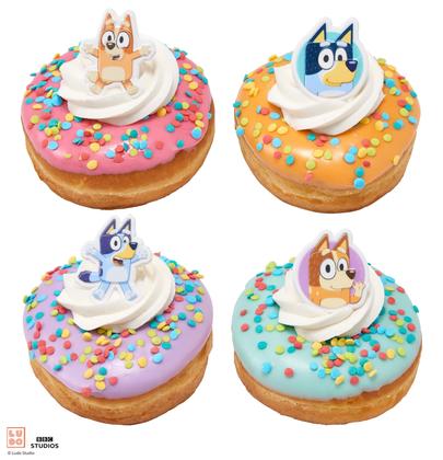 Imagem de Decorações de cupcake DecoPac Bluey So Much Fun Rings, pacote com 72