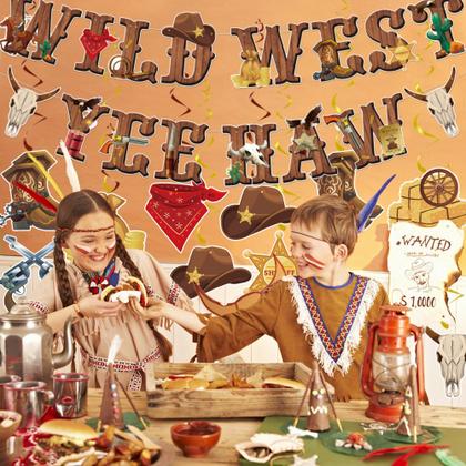 Imagem de Decorações de festa Augisteen Western Wild West 26 peças