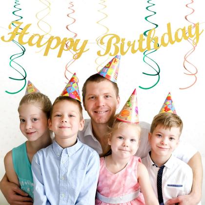 Imagem de Decorações de festa Huglony Sage Green Rosa Bege Gold 21 unidades