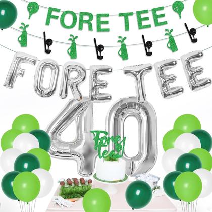 Imagem de Decorações de festa kreat4joy Golf 40º aniversário para homens