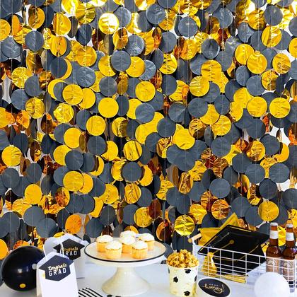 Imagem de Decorações de festa rosa/blume, preto, ouro, círculo, ponto 62,4 m