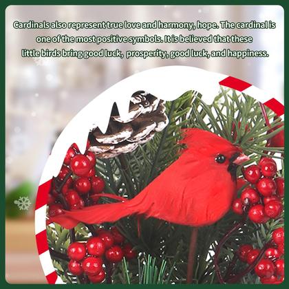 Imagem de Decorações de mesa lokeisna Cardinal Christmas 33cm com árvore