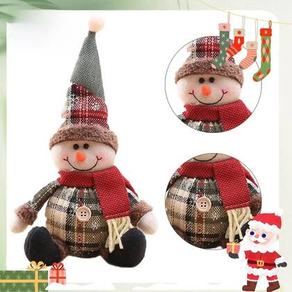 Imagem de Decorações De Natal Com Bonecos Do Papai Noel, Enfeites De Natal Para Casa E Mesa, Presentes De